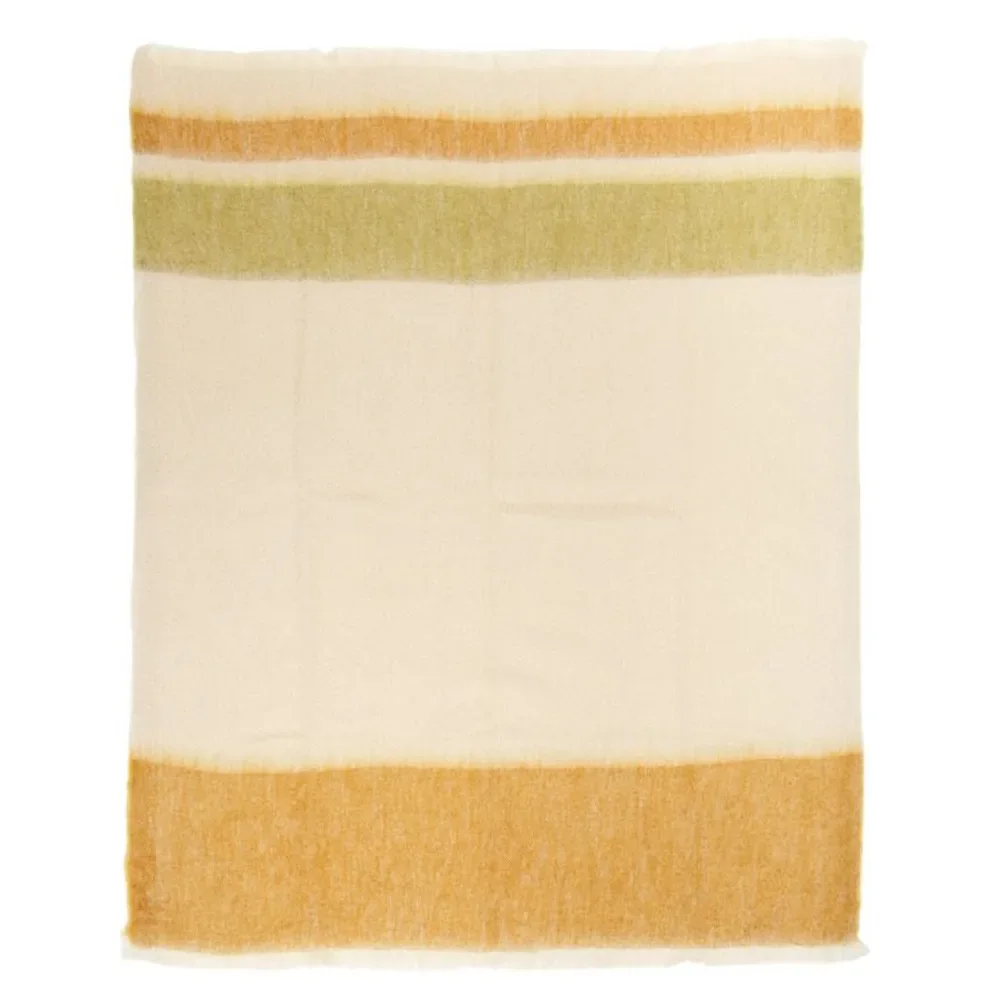 Plaid Mohair Passages Avocat sur fond blanc