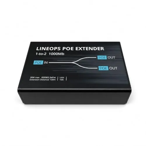 LINEOPS PoE Extender 1 vers 2 Gigabit