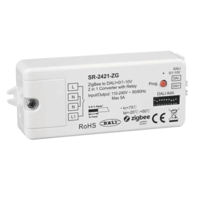 LINEOPS SR-2421-ZG - convertisseur Zigbee vers DALI et 0/1-10 V