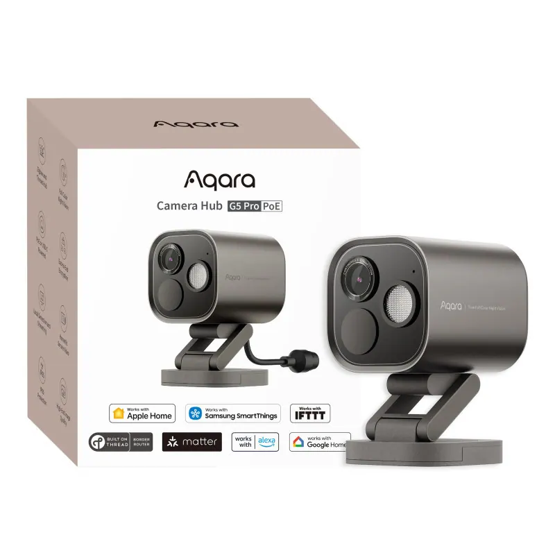 Aqara Caméra extérieure Zigbee Camera Hub G5 Pro PoE Gris