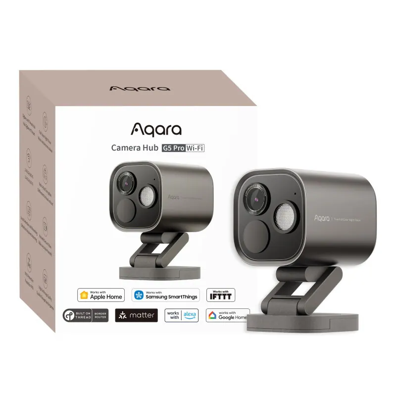 Aqara Caméra extérieure Zigbee Camera Hub G5 Pro Wi-Fi Gris