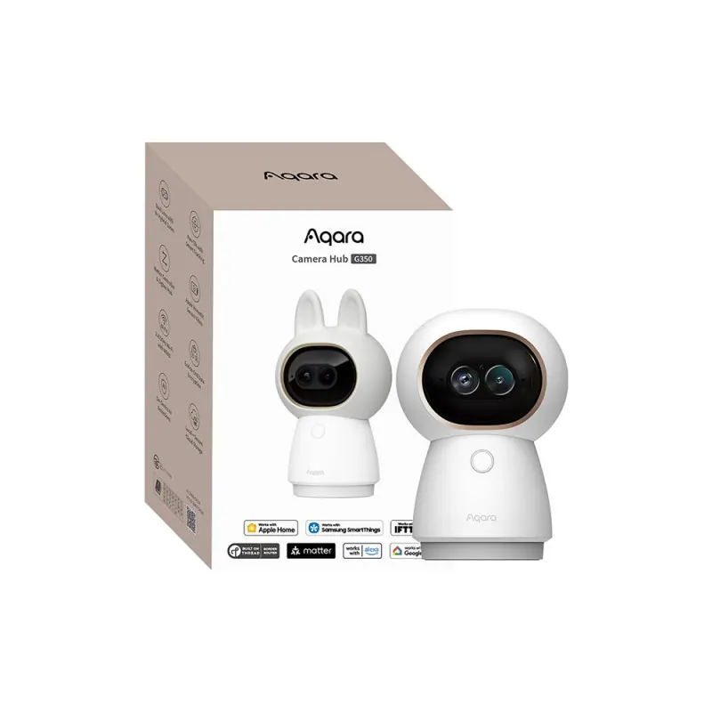 Aqara Caméra Hub G350 Select 4K & Téléobjectif Zigbee Matter