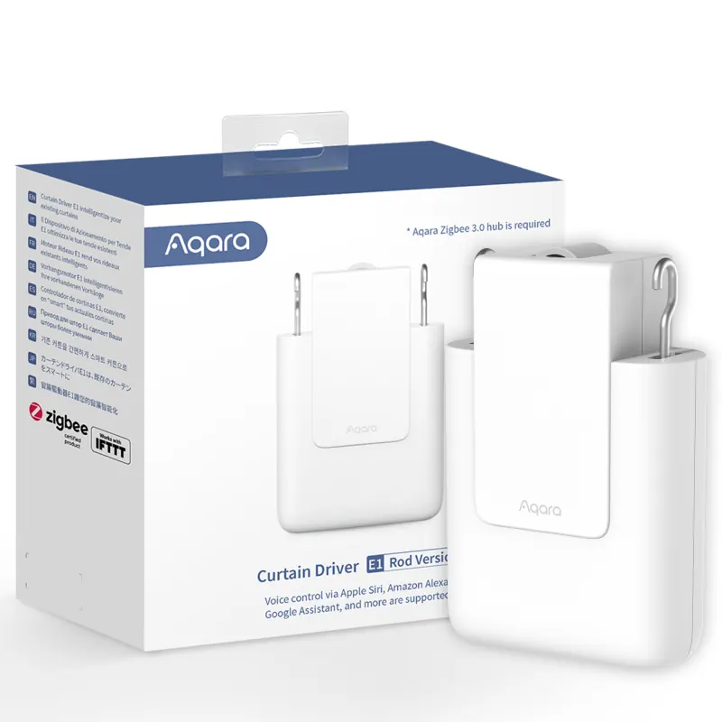 Aqara Motorisation pour rideau Zigbee 3.0 Aqara Curtain Driver E1 version tringle