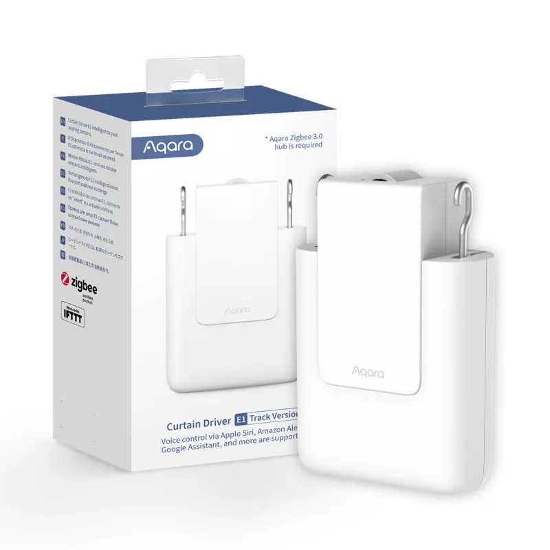 Aqara Motorisation pour rideau Zigbee 3.0 Aqara Curtain Driver E1 version rail