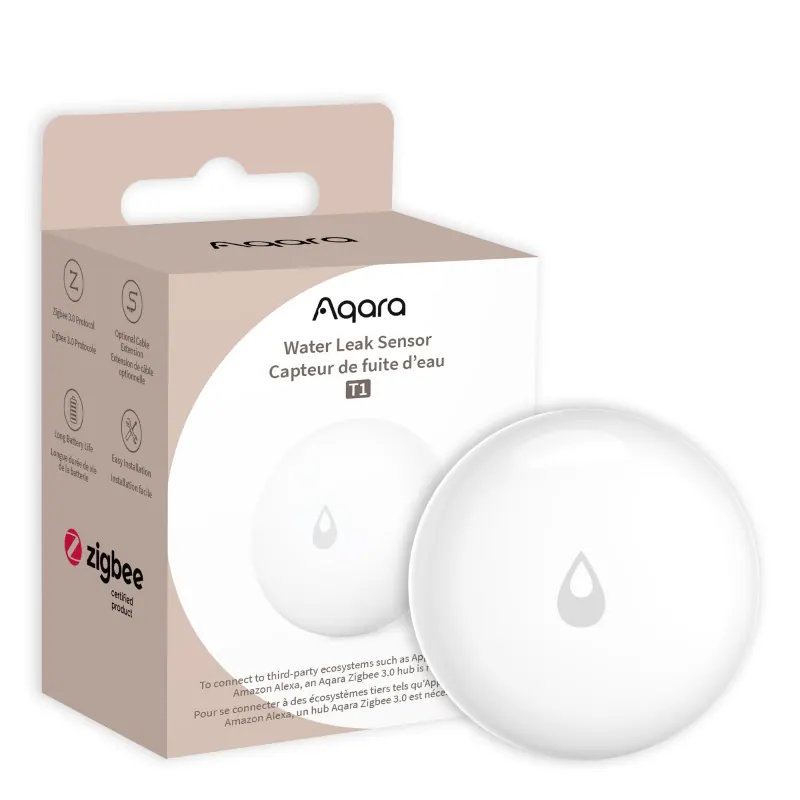 Capteur de fuite d'eau Zigbee Aqara