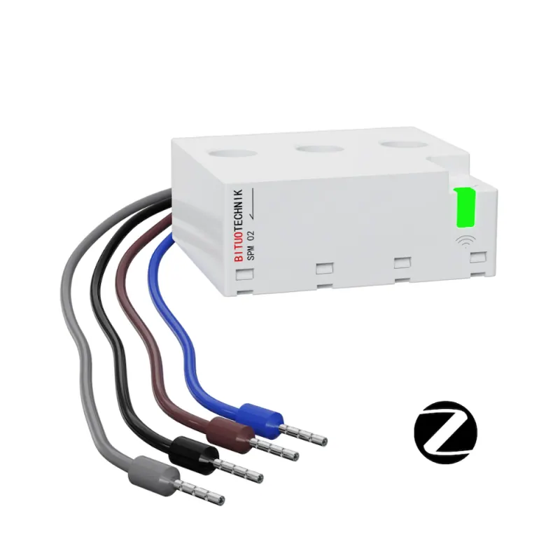 Bituo Technik Compteur d'énergie intelligent triphasé Zigbee 3.0 3P+N (compatible Jeedom et Home assistant)