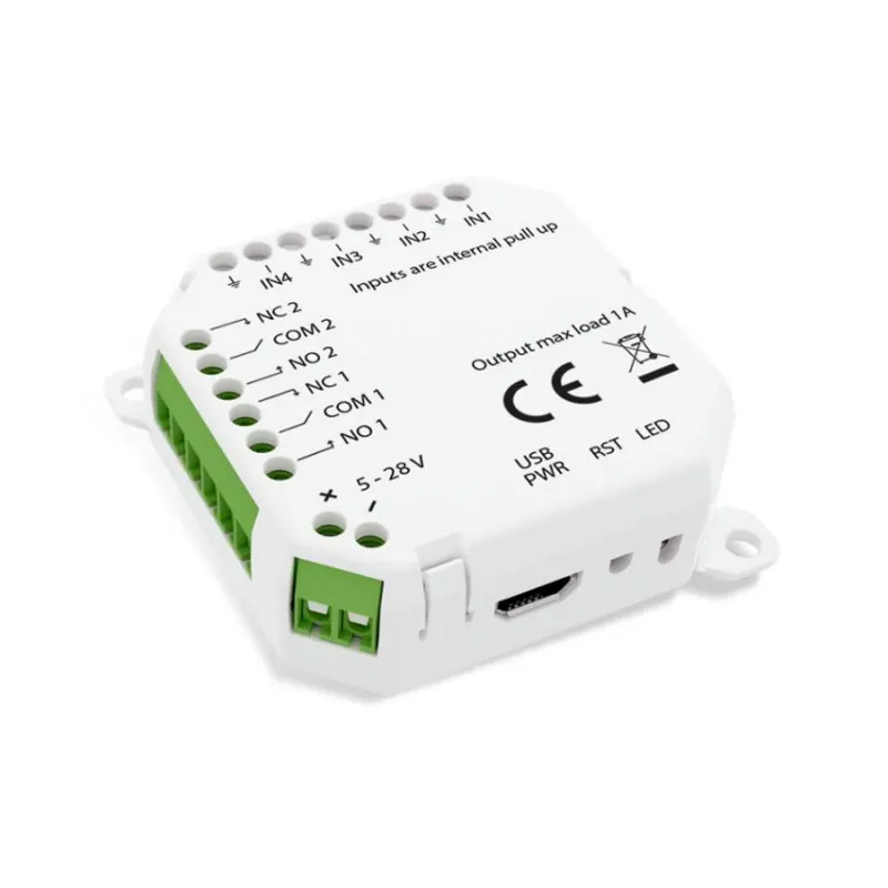 Frient Module Zigbee 3.0 – 4 entrées + 2 sorties contacts secs IOMZB-110