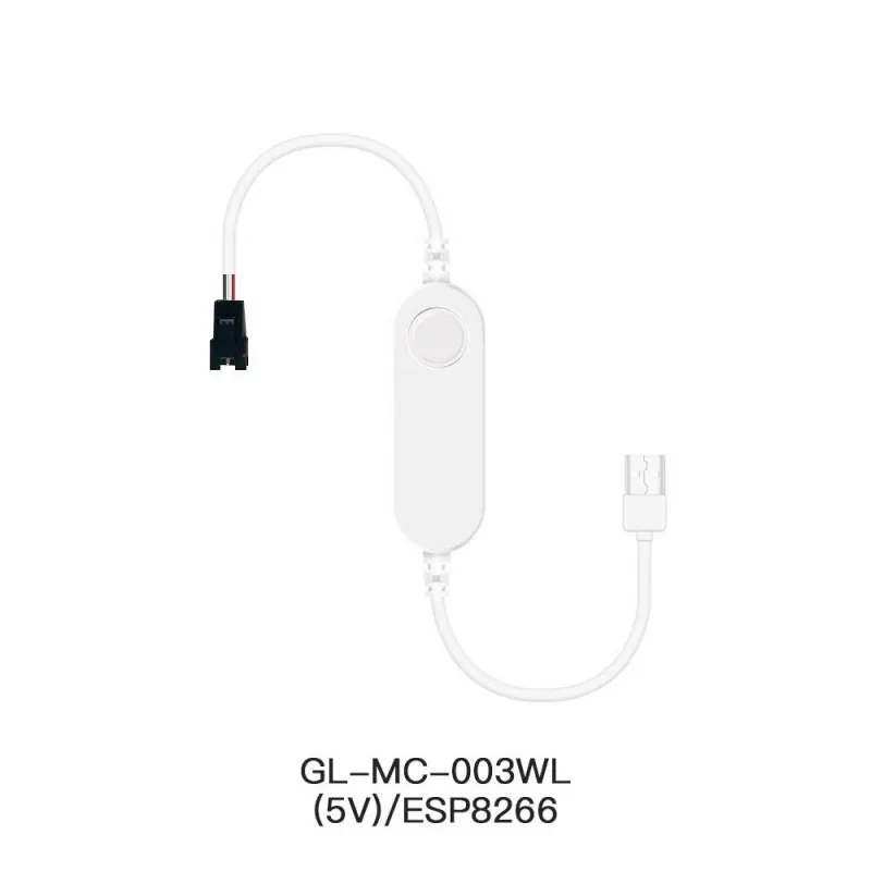 Gledopto GL-MC-003WL – Contrôleur LED WLED 5V 3A 800 ICs entrée USB (WS2811, WS2812B, SK6812)