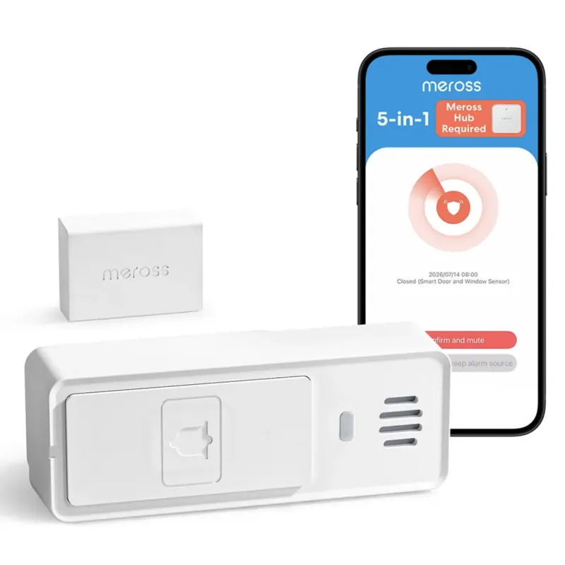 Meross MS220 – Capteur porte + sonnette Bluetooth (Hub requis)