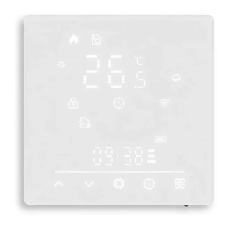 Moes Thermostat Matter Wi-Fi Plancher Chauffant Hydraulique (Blanc)