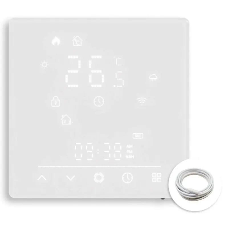 Moes Thermostat Matter Wi-Fi Plancher Chauffant Électrique (Blanc)