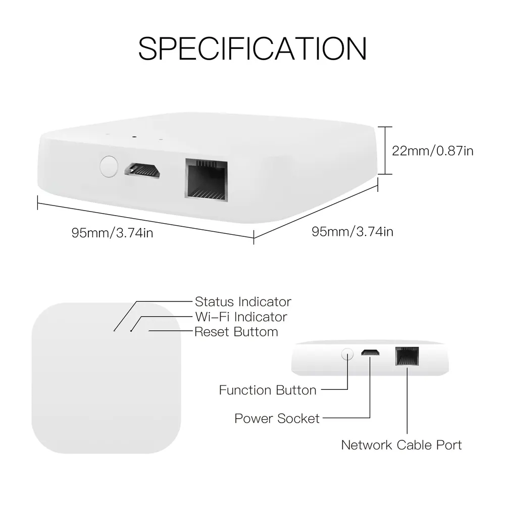 Moes Box domotique Zigbee Tuya + Matter over Thread (Ethernet)