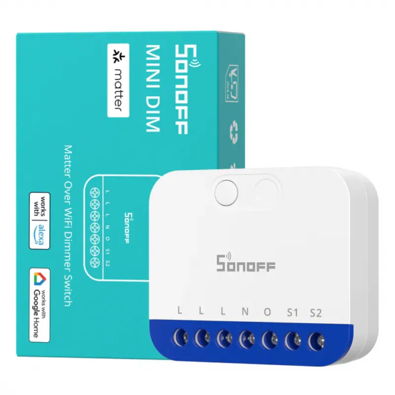 Sonoff Variateur Matter Wi-Fi + Mesure de consommation Extreme MINI-DIM