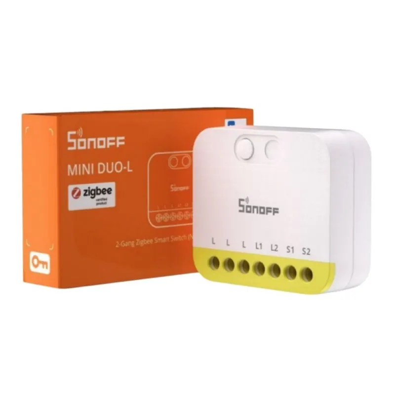 Sonoff Commutateur 2 canaux Zigbee sans neutre MINI DUO-L