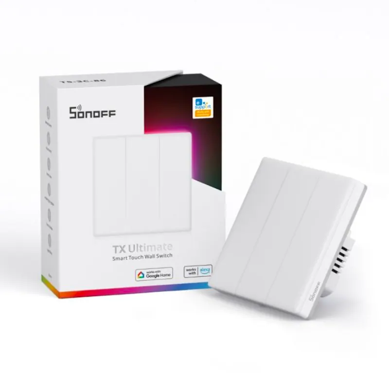 Sonoff Interrupteur mural tactile intelligent TX Ultimate 3 touches